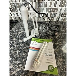 OttLite Folding & Clamp Desk Light Model T96G5R 120V Universal Craft Lamp